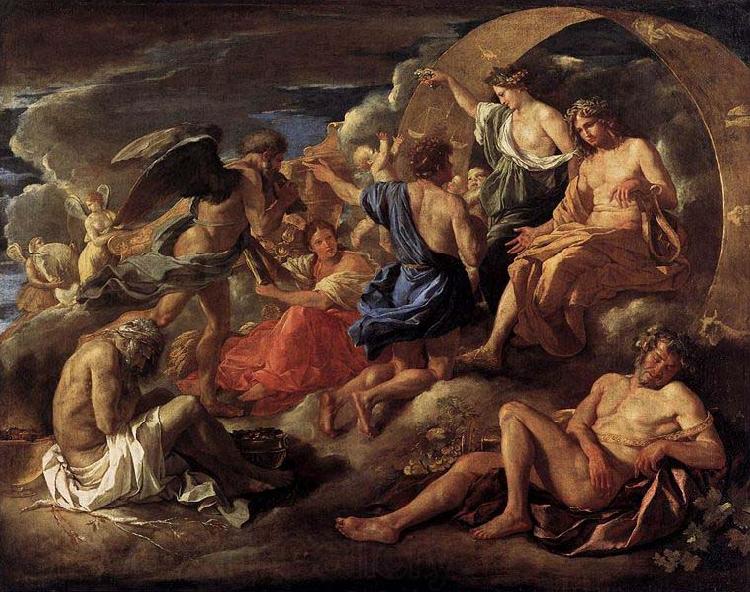 Nicolas Poussin Helios and Phaeton with Saturn and the Four Seasons Germany oil painting art